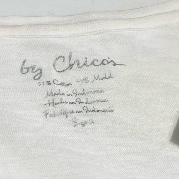 Chicos by Chicos Sequin Tank Striped Blue and White (Size 2) - Picture 10 of 11
